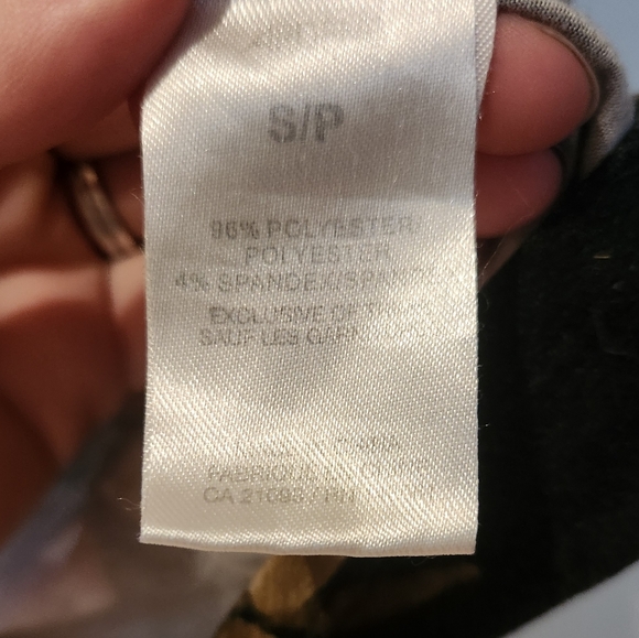 Floral Black‎ and Brown Women's Crop Top - Picture 3 of 4